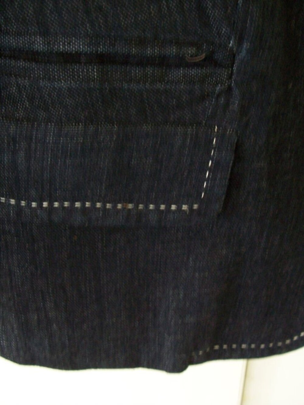 Talbot's Cropped Denim Jacket 6P with 3/4 Length Sleeves - Picture 3 of 5